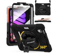 BRAECN Funda para iPad Mini 7(A17 Pro)/Mini 6-2024/2021 8.3 Pulgadas Negro