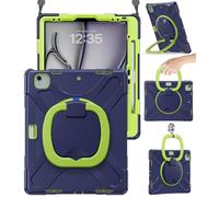 BRAECN Funda para iPad Pro 12.9 2022 6ª generación/2021 5ª generación: funda protectora de silicona de grado militar para iPad de 12.9 pulgadas de 4ª/3ª generación con soporte para lápices, soporte,
