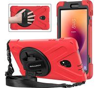 BRAECNstock - Funda para Galaxy Tab A de 8.0 pulgadas 2017, protección contra caídas de tres capas, resistente, con soporte giratorio de 360 grados, para Samsung Galaxy Tab A 8.0 (nuevo) SM-T380/T385