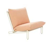 Brafab Butaca lounge Blixt Pearl white-teddy orange