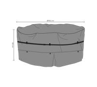 Brafab Funda protectora para Brafab conjunto de mesa y sillas Negro 150x80 cm