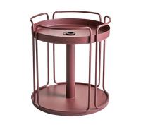 Brafab Mesa auxiliar y base para sombrilla Shady Zin red
