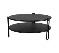 Brafab Mesa de centro Blixt Negro Ø85 cm