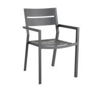 Brafab Silla con reposabrazos Delia Anthracite