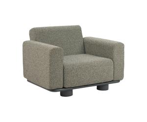 Brafab Sillón Bolster Antracita-teddy verde