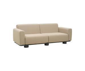 Brafab Sofá Bolster Antracita-teddy beige. 2.5 plazas