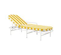 Brafab Tumbona Arts 196x96 cm Soft White-rayas amarillas
