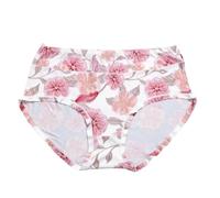 Braga Alta Floral elástica, Suave, Talle Medio, Ideal Curvas, Ropa Interior Mujer Cobertura