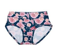 Braga Alta Floral elástica, Suave, Talle Medio, Ideal Curvas, Ropa Interior Mujer Cobertura