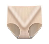 Braga Antirozaduras Muslos Ropa Interior de Cintura Alta para Mujer, Bragas Sexis sin Costuras, Bragas elásticas de, Ropa Interior Absorbente Pantalon Antirozaduras Mujer Pantalones (Beige, XL)