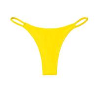 Braga bikini ajustable fruncido Amarillo L
