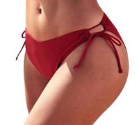 Braga Bikini Mujer Talle Alto Culotes Sexy Menstruales Sin Costuras Ropa de Baño Negro Algodon Color Liso Bragas Brasileña Deportivo Talla Grande Braguitas Verano Reductora per Natación y Playa