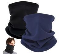Braga Cuello, 2 Piezas Braga para Cuello Bufanda Calentador, Braga para Cuello Invierno Windstopper Snood Mascarilla Deportiva Warm, Para Moto de Esquí para Deportes al Aire Libre