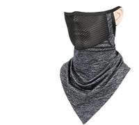 Braga Cuello Mascarilla de Verano for Hombre, pañuelo Ciclismo Cara Completa, Bandana con protección UV, Transpirable, Seda Helada, for Exteriores, for Colgar en Las Orejas(Light Gray)