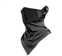 Braga Cuello Mascarilla de Verano for Hombre, pañuelo Ciclismo Cara Completa, Bandana con protección UV, Transpirable, Seda Helada, for Exteriores, for Colgar en Las Orejas(Dark Gray)