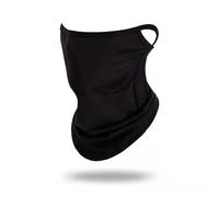 Braga Cuello Mascarilla facial unisex for montar al aire libre, protección for el cuello, protector solar, orejeras for motocicleta, pañuelo de seda for la cabeza, mascarilla for ciclismo(Black)
