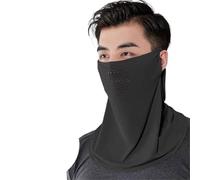 Braga Cuello Pañuelo for el Cuello Unisex con protección UV for Exteriores, for Deportes, a Prueba de Sol, Seda Helada, for, Protector Solar(Black)