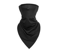 Braga Cuello Pañuelo Triangular for Ciclismo, for Hombre y Mujer, con protección UV, for Pesca, Transpirable, de Secado rápido, for Deportes al Aire Libre, Senderismo(Black)