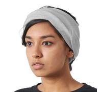 Braga Cuello Para Hombre Et Mujer, 2 IN 1 Bufanda Et Cinta Para Cabeza Más Cálido Orgánico Algodón Hecho En Japón Gris Claro