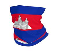 Braga De Cabeza Bandera Clásica De Camboya Multifuncional Braga De Cuello Sin Costuras Pañuelo Tubular para Montar En Moto Bicicleta Paintball 2 Unidades