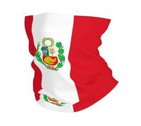 Braga De Cabeza Bandera Clásica Peruana Absorbente Bandana Protección UV Máscara Facial para Hunting Ciclismo Raves 2 Unidades