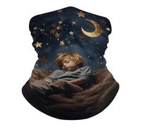 Braga De Cabeza Duerme con Las Estrellas Lavable Bandana Secado Rápido Mascarilla para Carnaval Halloween Trekking 2 Unidades