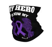 Braga De Cabeza Mi Héroe Ahora Es Mi Ángel. Concientización sobre La Epilepsia. Blancos. Inodoro Bandana Sostenible Head Wrap para Gamer Verano Aire Libre 2 Unidades