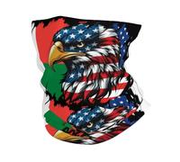 Braga De Cuello Bandera del Águila De Los Malgaches De América Y Madagascar Blanca Bufanda Deportiva Multifuncional Bufanda Facial para Pesca Caza Cámping 25X50 CM