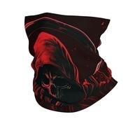 Braga De Cuello Calavera De La Muerte Roja Parca Oscura Pasamontañas Bufanda Facial Elástico Braga Cuello para Cámping Caza Pesca 25X50 Cm