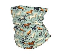 Braga De Cuello Carrera De Caballos Elastica Pañuelos Cabeza Protección Solar Bufanda Deportiva Multifuncional para Unisexo Cámping Pesca 25X50 Cm