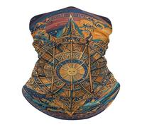 Braga De Cuello Carta Mística del Tarot: Sol Y Luna Protección UV Cubrecuello Inodoro Headband para Gamer Festivales De Música Raves 2 Unidades