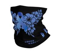 Braga De Cuello Cinta De Concientización sobre La Prevención del Abuso Infantil con Forma De Y Mariposa Bufanda Facial Braga Cuello Multifuncional para Ciclismo Pesca 25X50 Cm