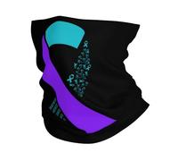 Braga De Cuello Cinta De Concientización sobre La Prevención del Suicidio Bufanda Facial Elástico Bufanda Deportiva para Ciclismo Pesca Unisexo 25X50 Cm