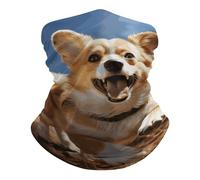 Braga De Cuello Corgi Corriendo Resistente A La Pérdida De Color Bufanda Protección UV Head Wrap para Trekking Monta Carnaval 2 Unidades