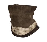 Braga De Cuello Cráneo Western Grungy Oscuro Viejo Protección UV Elastica Pañuelos Cabeza Protección Solar Bufanda Facial para Caza Unisexo 25X50 Cm