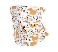 Braga De Cuello Estampado De Cachorro De Perro Adorable Bufanda Facial Pasamontañas Deporte Bragas De Cabeza Protección Solar para Ciclismo Caza Unisexo 25X50 Cm