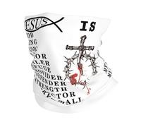Braga De Cuello Jesús Es Mi Todo Mi Dios Mi Señor Mi Salvador Cristianismo Negro Deporte Bragas De Cabeza Braga Cuello Protección UV para Pesca Caza 25X50 Cm