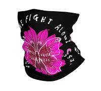 Braga De Cuello Nadie Lucha Solo contra El Cáncer De Mama Protección UV Bufanda Deportiva Elástico Bufanda Facial para Unisexo Ciclismo 25X50 Cm