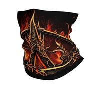 Braga De Cuello Pentagrama De Satanás Llama Demoníaca Oscuridad Multifuncional Bufanda Facial Pasamontañas Elastica Pañuelos Cabeza para Ciclismo Pesca Caza 25X50 Cm