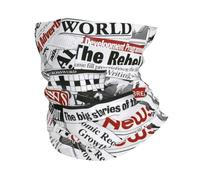 Braga De Cuello Periódico Antiguo Protección UV Deporte Bragas De Cabeza Multifuncional Bufanda Facial para Cámping Unisexo Pesca 25X50 Cm