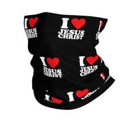 Braga De Cuello Yo Amo A Jesucristo Pasamontañas Elastica Pañuelos Cabeza Bufanda Facial para Pesca Unisexo 25X50 Cm