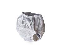 Braga impermeable en PVC, Ajustable mediante cierres de velcro, En color blanco, Talla 6 (60-75 cm), Unisex