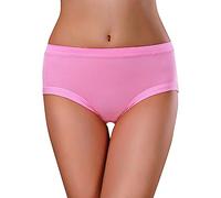 Braga Menstrual Absorbente Mujer Ligero Elasticidad Slip Shorts Shorty Cintura Alta Casual Suave Menstruación Protección Periódica Higiénica Vientre Plano Extensibles Protección Antifugas, rojo, XXL