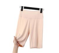 Braga pantalón de protección de talla grande, pantalones cortos elásticos de algodón con Control de barriga, bragas femeninas de cintura alta, pantalones cortos antirozaduras, 8XL(Nude,8XLWeight(115-1