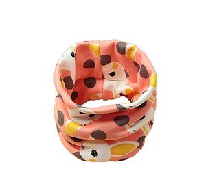 Braga Para El Cuello De Algodón Térmica Infantil Para Niños Y Niñas Doble Capa Con Dibujo Unisex Con Borreguito Forrado Por Dentro Para Invierno Cálido (Conejo Rosa, Mayor de 2 Años)