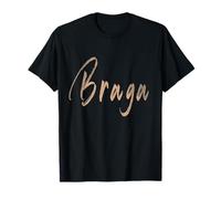 Braga Portugal Diseño Vintage Elegante Camiseta