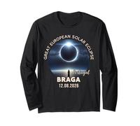 Braga, Portugal Gran Eclipse Solar Europeo 2026 Manga Larga