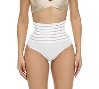 Braga Reductora Janira Bragas Faja Vientre Pantalones De Cintura Elástica De Malla Hueca Sólida para Mujer Interior Moldeadora Cintura Alta Faja Reductora Barriga Mujer Adelgazante White L