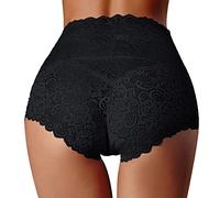 Bragas Algodón Mujer, Braguitas De Algodón para Mujer Braguitas Brasileñas Encaje Sexy De Talle Medio Transpirables Bragas Elástico Culotte Cómodas Y Suave Bragas Sin Costuras Mujer Ropa De Mujer