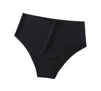 Bragas Algodon Ropa Interior sin para Mujer, Bikini elástico de Talle, Calzoncillos y sedosos Mulher Algodão Pantalones Cortos Mujer Algodon (Black, XL)